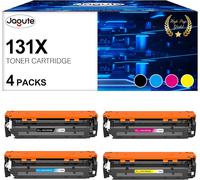 131X 131A Toner Compatible Pour Toner Hp 131X Cf210X 131A Cf210A Pour Hp Laserjet Pro 200 Color M251Nw M251N,Laserjet Pro 200 Color Mfp M276Nw M276N Pour Cf211A Cf212A Cf213A (4 Pack)