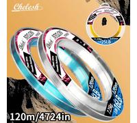 131yds/120m, Fil de pêche en nylon monofilament premium résistant à l'usure - Chelesh 2lb-25lb, haute sensibilité, diamètre ultra-fin, pour fournitures de pêche, fil de décoration artisanale pour les