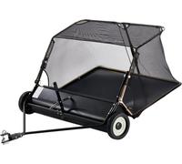 132 cm Balayeuse de gazon - Tondeuse autoportée - Tracteur de pelouse Balayeuse de feuilles - efficace et puissante - pour les grands jardins et paysages