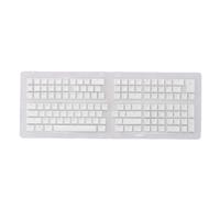 132 Key Keyboard Keycap Russian OEM Profile Matte Finish ABS Keycaps for 61 62 64 68 84 87 104 108 Key Mechanical Keyboards (Blanche)