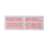 132 Key Keyboard Keycap Russian OEM Profile Matte Finish ABS Keycaps for 61 62 64 68 84 87 104 108 Key Mechanical Keyboards (Rose)