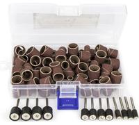 132 pièces de meuleuse à tambour Broche Tambour de meulage Disques Ponceuse Kit d'outils