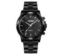 1324 montre à Quartz intelligente de Style professionnel rappel d'appel moniteur de sommeil SOS montre intelligente en acier pleine couleur noire