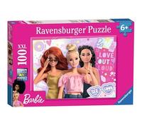 Ravensburger – Puzzle enfant Toujours voir le bon côté / Barbie – 100 pièces XXL – Dès 6 ans