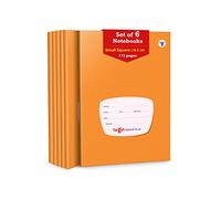 1332_6 Lot de 6 petits carnets d'exercice de mathématiques GSM 58 avec couverture marron souple 172 pages 18 x 24 cm environ 09 cm