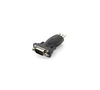 Equip Adaptateur USB A vers RS-232 133382 – Mâle/Mâle, 92 g, Noir