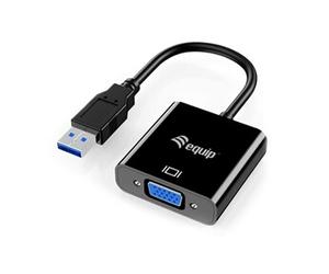 133384 adaptateur graphique USB 1920 x 1080 pixels Noir
