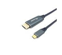 133417 câble vidéo et adaptateur 3 m USB Type-C HDMI Type A (Standard) Gris, Noir