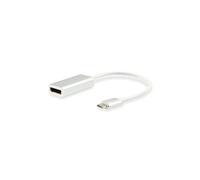 133458 USB Type C - DisplayPort White Cable Interface/Gender Adapter Cable Interface/Gender Adapters (USB Type C, DisplayPort, Male/Female, 0,15 m,