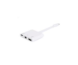 133463 usb 3.0 (3.1 gen 1) type-c blanc hub & concentrateur
