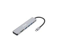 Equip Adaptateur USB-C 133494 7-en-1 – HDMI 4K/60Hz, 3× USB 3.2 Gen1, TF/Micro SD, USB PD 100W