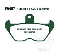 13373-PLAQUETTES DE FREIN FRITTÉES EPFA EBC compatible avec BMW R 850 GS
