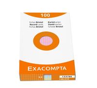 [13378E] Exacompta Étui de 100 fiches bristol quadrillé 5x5 non perforé 148x2...