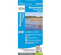 IGN – Carte de randonnée TOP 25 n° 1339 ET – Lacs de Biscarosse, Sanguinet & Parentis