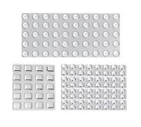 134 Pcs Transparente Pieds Adhésifs, Patin Antiderapant Antibruit, Butées de Protection en Caoutchouc, pour Amortisseurs d'Amortissement du Bruit et du Bruit pour Portes, Armoires, Clavier, 3 Formes