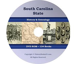 134 South Carolina State Books - Ultimate Collection - Histoire et généalogie - CD/DVD