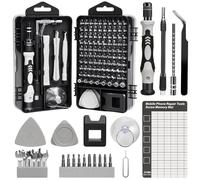 135 en 1Kit d'outils de mécanique de précision, mini tournevis, kit d'outils de réparation de téléphone portable pour iPhone PC ordinateur portable tablette Xbox jouets montres