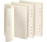 135 Feuilles A5 Recharge Papier En Bande Horizontale,Quadrillé 6 Trous Vierge Feuillets Mobiles Pour Agenda Filofax A5 Bullet Carnet Cahier De Voyage