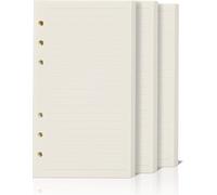 135 Feuilles A5 Recharge Papier Ligne Horizontale 6 Trous Vierge Feuillets Mobiles Pour Agenda Filofax A5 Bullet Journals Diary Carnets De Voyage (8,26 X 5,59 Pouces)[Z129]