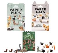 135 Papier Origami Animal Kit, Kit De Bricolage Pour Dog Cat Dinosaur Origami Chat 3d Origamis Enfant Kits Bricolage En Papiers Paquets De Papier Pour Origami Pour Adultes Et Enfants DéCoration Bureau