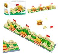 1350PCS The Great Wall Ensemble Blocs Construction,Blocs Construction Style Chinois,l'architecture Chinoise Antique, Modèle Classique de Décoration de Maison,Cadeau pour Adultes et 16+Adolescents