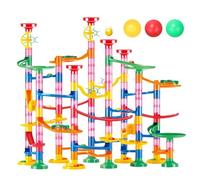 135pcs Circuit Billes | Toboggans à Billes Marble Run Labyrinthe Billes Circuit de Billes Jeux de Construction | Éléments Ludiques Jeu de Construction d'un Labyrinthe Enfant de Plus de 3 Ans