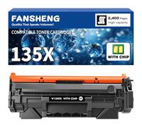 135X 1350X 【avec puce】 Cartouche de toner 135A W1350A compatible avec HP pour imprimantes LaserJet M209d M209dw / M234 M234dw / M207 M207dw / M209sdw M234sdw M207sdw M209sdn M234sdn M207sdn 2400 pages