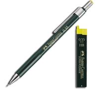 136030 Lot De 3 Porte-Mines Tk-Fine 9760, Mines Fines: 0,35 Mm, 0,5 Mm + 0,7 Mm Couleur Du Corps: Vert.