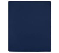 136230 vidaXL Drap-housse Jersey Bleu marine 90x200 cm Coton