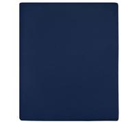 vidaXL Drap-housse Jersey Coton Bleu marine 160x200 cm