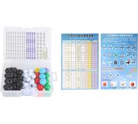 136pcs organische Chemie Molekularmodell 59 Atome 76 Links 1 Link -Entfernungswerkzeugstrukturmodellierungskit zum Lernen