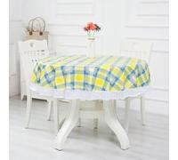 137-200cm PVC Hôtel Imperméable Et Résistant à L’Huile Grande Nappe Ronde Hôtel Tissu De Table Ronde en Plastique sans Lavage Et Résistant Aux Brûlures, Lace0045-2, 200cm Diameter