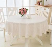 137-200cm PVC Hôtel Imperméable Et Résistant à L’Huile Grande Nappe Ronde Hôtel Tissu De Table Ronde en Plastique sans Lavage Et Résistant Aux Brûlures, Wave Edge111, 220cm Diameter