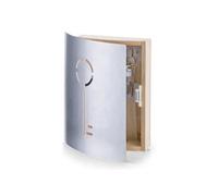 Zeller Present – Armoire à clés 13846 en hêtre/INOX 20 x 6 x 20 cm