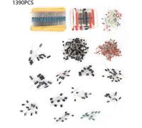1390PCS Ensembles condensateur assortiment de composants électroniques résistance circuit imprimé kit electronique caisse rangement