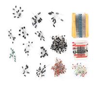 1390PCS Résistance Condensateur électrolytique LED Diode Transistor Kit de condensateur céramique, Ensemble de composants électroniques, Transistor LED Diode Condensateur céramique Kit de résistance d