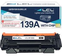 139A Noir Avec Puce Cartouche De Toner Compatible Pour Hp 139A W1390A 139X W1390X Compatible Pour Hp Laserjet Pro 3002 3002Dn 3002Dw Mfp 3102 3102Fdn 3102Fdw Printer (1-Pack)[ENC944109]