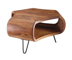 13Casa Triangle S01 Table Basse en Bois Massif, métal, 55 x 55 x 38 cm