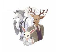 13cm x 11.4cm pour Legoshi Wolf Louis Haru Anime Decal Trunk Scratch Proof Car