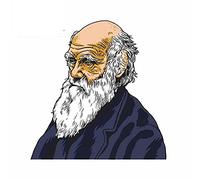13cm x 12.8cm Pour Charles Darwin Creative Autocollant De Voiture Décoration Decal Vinyle Matériel Étanche