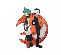 13cmx10.1cm pour Soul Eater Black Star Anime Pare-Brise Réfrigérateur Bande Dessinée Autocollants De Voiture