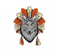 13cmx10.6cm pour Celebrity inspiré Wolf Cartoon Funny Car Stickers Bumper Trunk Truck