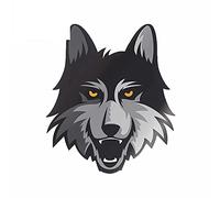 13cmx11.2cm pour The Wolf Head Fierce Car Stickers Étanche Bumper Surfboard Trunk