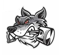 13cmx11.3cm pour Wolf Bite The Piston Funny Car Stickers Vinyl Car Sticker