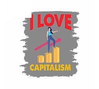 13cmx11.6cm pour I Love Capitalism Money Laptop Decal VAN Scratch Proof Car