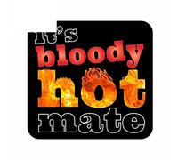 13cmx12.6cm pour IL EST S BLOODY HOT MATE Autocollants De Voiture Planche De Surf Salle