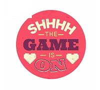 13cmx13cm pour Shhh The Game Is on Car Stickers Windows Windshield Fine Decal