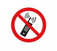 13cmx13cm Sticker Decal Vinyl Do Not Use Mobile Phones Sign Car Stickers Graphics