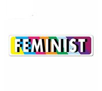 13cmx3.2cm pour féministe coloré fille signe de puissance drôle autocollants de voiture vinyle JDM
