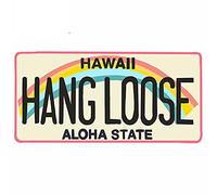 13cmx6.7cm pour Vintage Hawaii Licence Aloha Tronc Autocollant De Voiture Personnalité Pare-Brise Decal